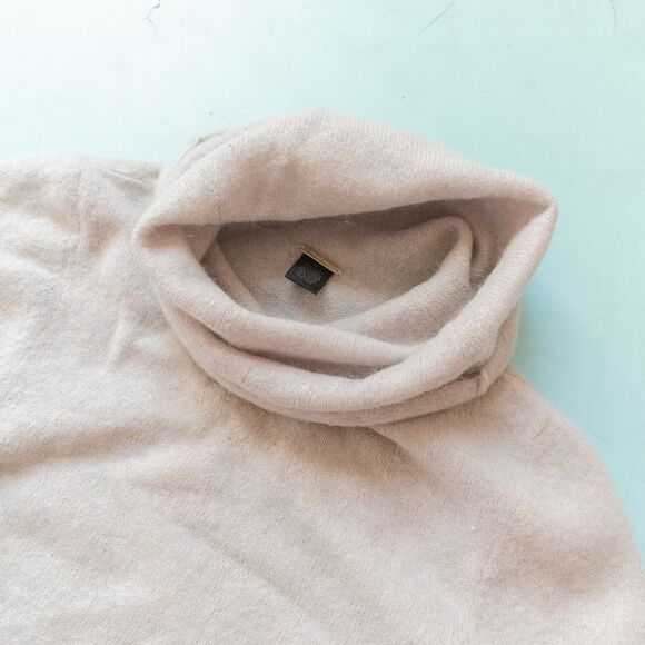 Magaschoni Gray Wool Mohair Chunky Thick Knit Cowl Neck Sweater Size Small - Picture 2 of 6